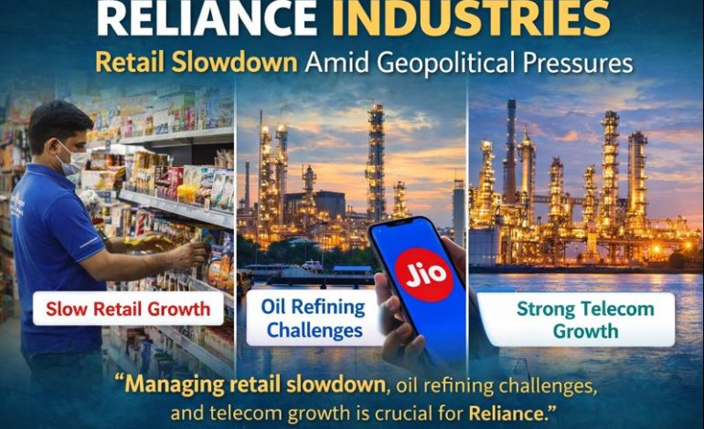 Reliance Industries Faces Domestic Retail Slowdown Amid Geopolitical Headwinds